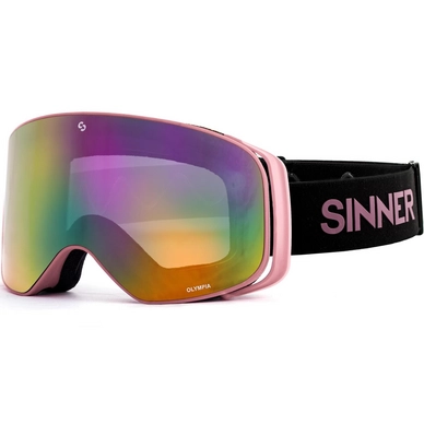 Skibril Sinner Olympia Matte Light Pink Double Full Pink Mirror