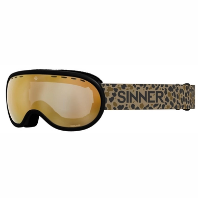 Ski Goggles Sinner Vorlage Matte Black / Gold Mirror Vent