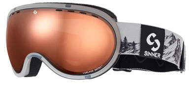 Skibril Sinner Vorlage Transparent Grey Double Orange Sintec