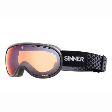 Ski Goggles Sinner Vorlage Matte Coolgrey Orange Mirror Vent