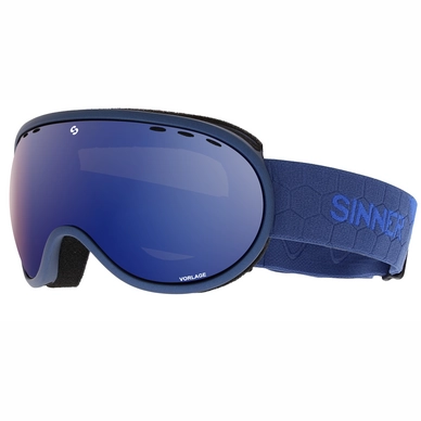Ski Goggles Sinner Vorlage Metalic Blue Full Blue Mirror