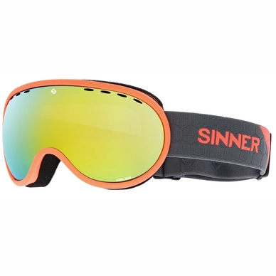 Ski Goggles Sinner Vorlage Matte Neon Full Orange Revo