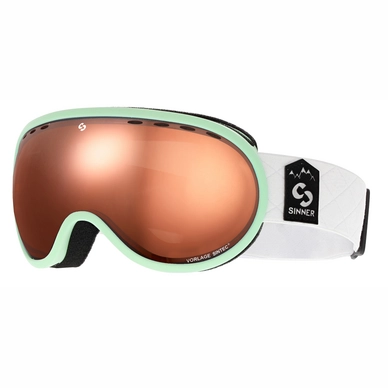 Ski Goggles Sinner Vorlage Matte Turquoise Double Orange Sintec