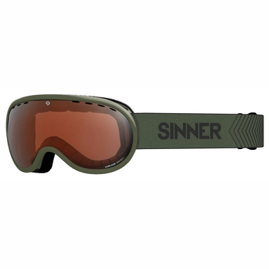 Ski Goggles Sinner Vorlage Matte Moss Green / Orange Sintec Vent