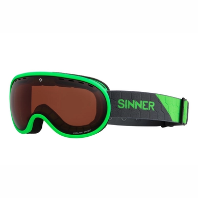 Skibril Sinner Vorlage Matte Neon Green Orange Sintec Vent
