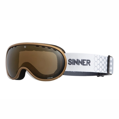 Ski Goggles Sinner Vorlage Metallic Gold Gold Mirror Vent