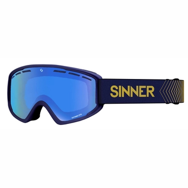 Ski Goggles Sinner Batawa OTG Matte Blue / Full Blue Mirror Vent