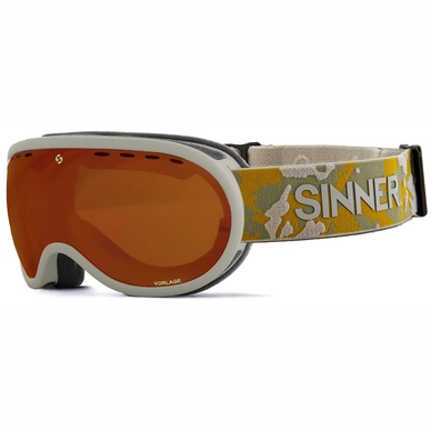 Masque de Ski Sinner Vorlage S Matte Grey Double Orange Vent