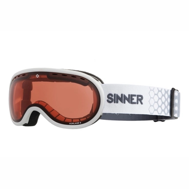 Ski Goggles Sinner Vorlage S Matte White Orange Vent