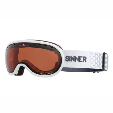 Ski Goggles Sinner Vorlage S Matte White Orange Sintec Vent