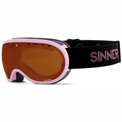 Skibril Sinner Vorlage S Matte Light Pink Double Orange Vent