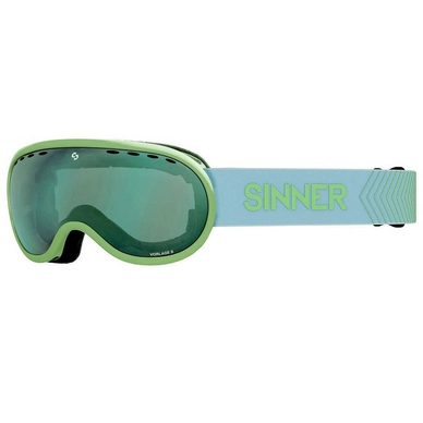 Skibril Sinner Vorlage S Matte Green Double Full Green Mirror Vent
