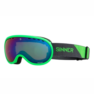 Ski Goggles Sinner Vorlage S Matte Neon Green Green Mirror Vent