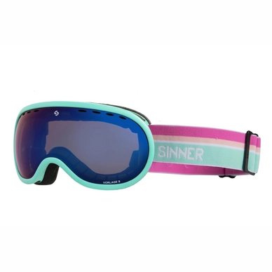Skibril Sinner Vorlage S Matte Mint Blue Mirror Vent