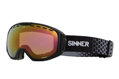 Skibril Sinner Mohawk Matte Black Red Mirror Vent