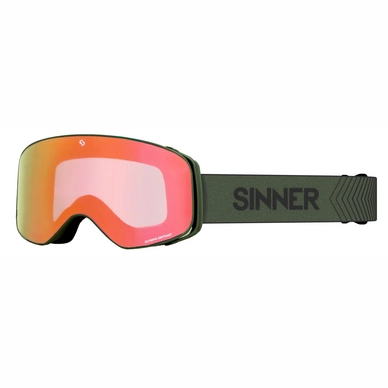 Ski Goggles Sinner Olympia+ Matte Moss Green / Orange Sintrast