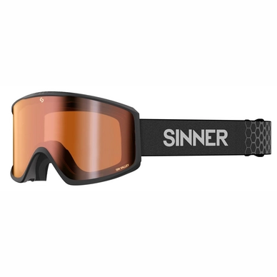 Ski Goggles Sinner Sin Valley S+ Matte Black / Orange Mirror + Orange Sintec