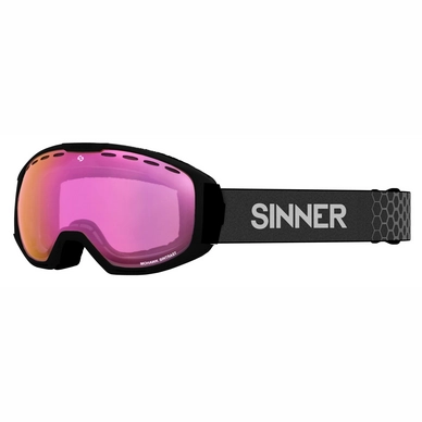 Skibril Sinner Mohawk+ Matte Black / Pink Sintrast Vent