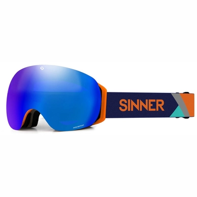 Ski Goggles Sinner Avon Matte Orange / Blue Sintrast + Orange Sintrast