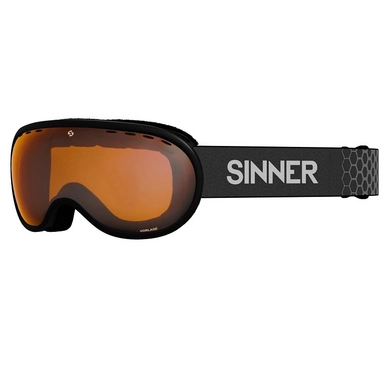 Skibrille Sinner Vorlage Matte Black Double Orange Vent