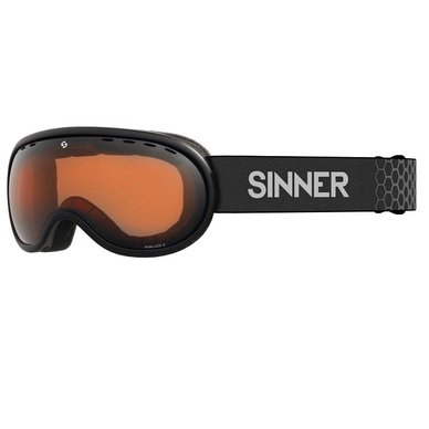 Skibril Sinner Vorlage S Matte Black Double Orange Vent