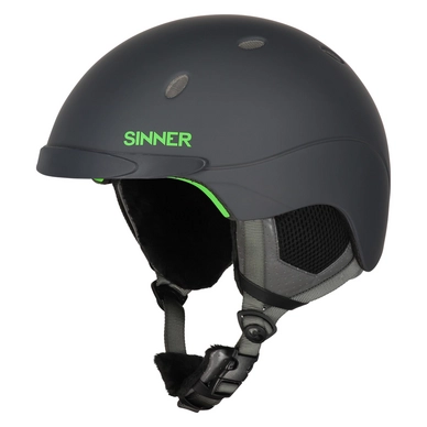 Ski Helmet Sinner Titan Matte Dark Grey Neon Green