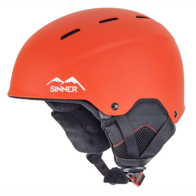 Ski Helmet Sinner Poley Kids Matte Sunset Orange