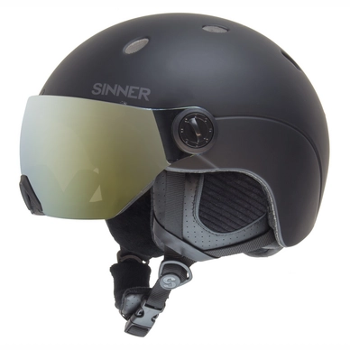 Casque de Ski Sinner Titan Visor Matte Black Gold Mirror