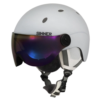 Skihelm Sinner Titan Visor Matte White
