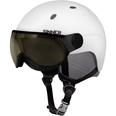 Skihelm Sinner Titan Visor Trans +  Matte White