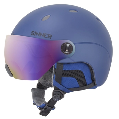 Casque de Ski Sinner Titan Visor Metallic Blue Trans+