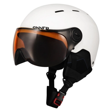 Ski Helmet Sinner Typhoon Visor Matte White