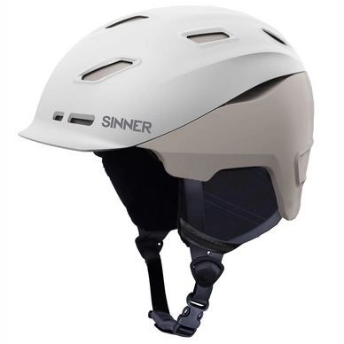 Skihelm Sinner Moonstone Mt White/Lt Grey Unisex