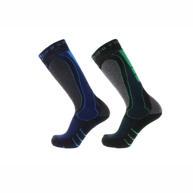 Ski Socks Sinner Men Geo Blue Green (2 pack)