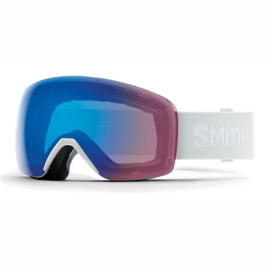 Masque de ski Smith Skyline White Vapor / ChromaPop Storm Rose Flash Blanc