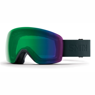 Masque de ski Smith Skyline Deep Forest Flood / ChromaPop Everyday Green Mirror Vert