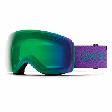 Masque de Ski Smith Skyline XL Jade Block / ChromaPop Everyday Green Mirror