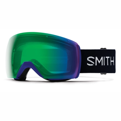 Skibril Smith Skyline XL Klein Blue / ChromaPop Everyday Green Mirror