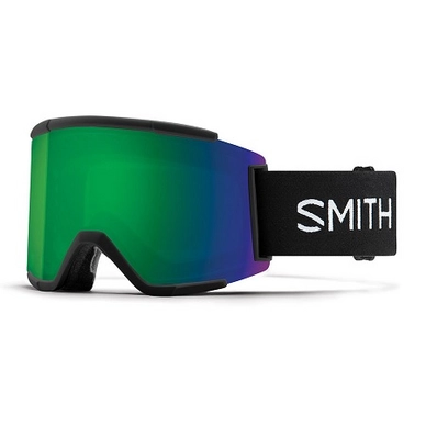 Masque de ski Smith Squad XL Black / ChromaPop Everyday Green Mirror 2018 Gris