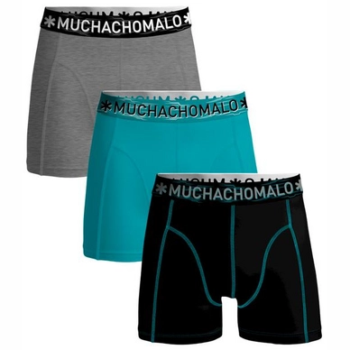 Boxers Muchachomalo Solid Boys Black Petrol Grey Melee 3-Pack