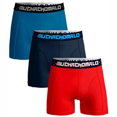 Boxers Muchachomalo Solid Boys Red Blue Dark Blue 3-Pack