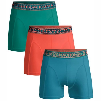 Boxer Shorts Muchachomalo Solid Men Blue Coral Light Green (3-Pack)