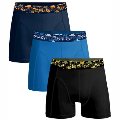 Boxershorts Muchachomalo Solid Black Blue Navy Jungen 3er-Set
