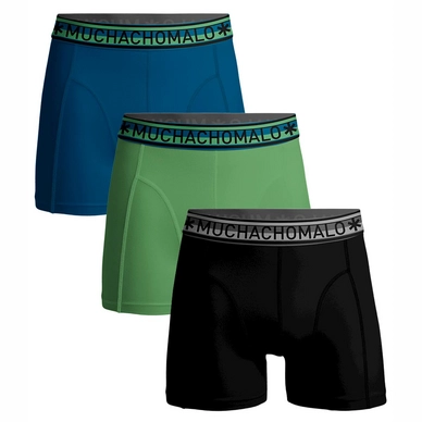 Boxershort Muchachomalo Men Short Solid Blue (3-Pack)