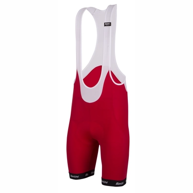 Fietsbroek Santini Gara 2.0 Bib-Shorts Git Pad Red