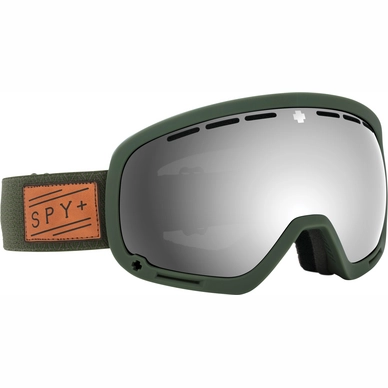 Skibril SPY Marshall Herringbone Olive / HD Plus Gray Green / Silver Spectra Mirror