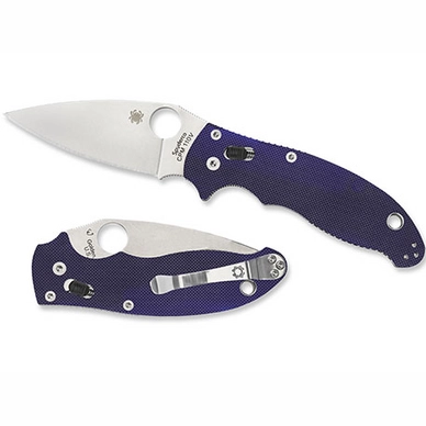 Folding Knife Spyderco Manix 2 Blue G-10