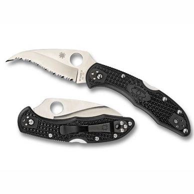 Vouwmes Spyderco Lil Matriarch Spyderedge Black FRN