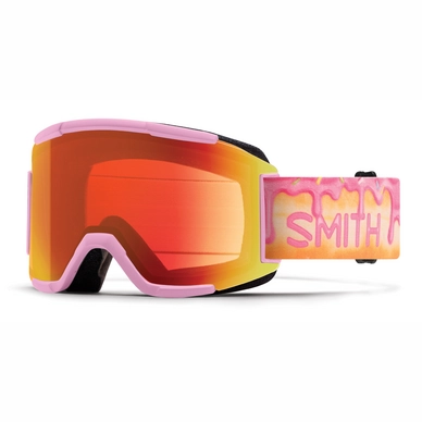 Masque de ski Smith Squad Gus Kenworthy / ChromaPop Everyday Red Mirror Blanc