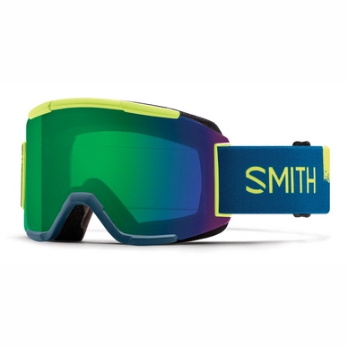 Masque de Ski Smith Squad Acid Resin / ChromaPop Everyday Green Mirror